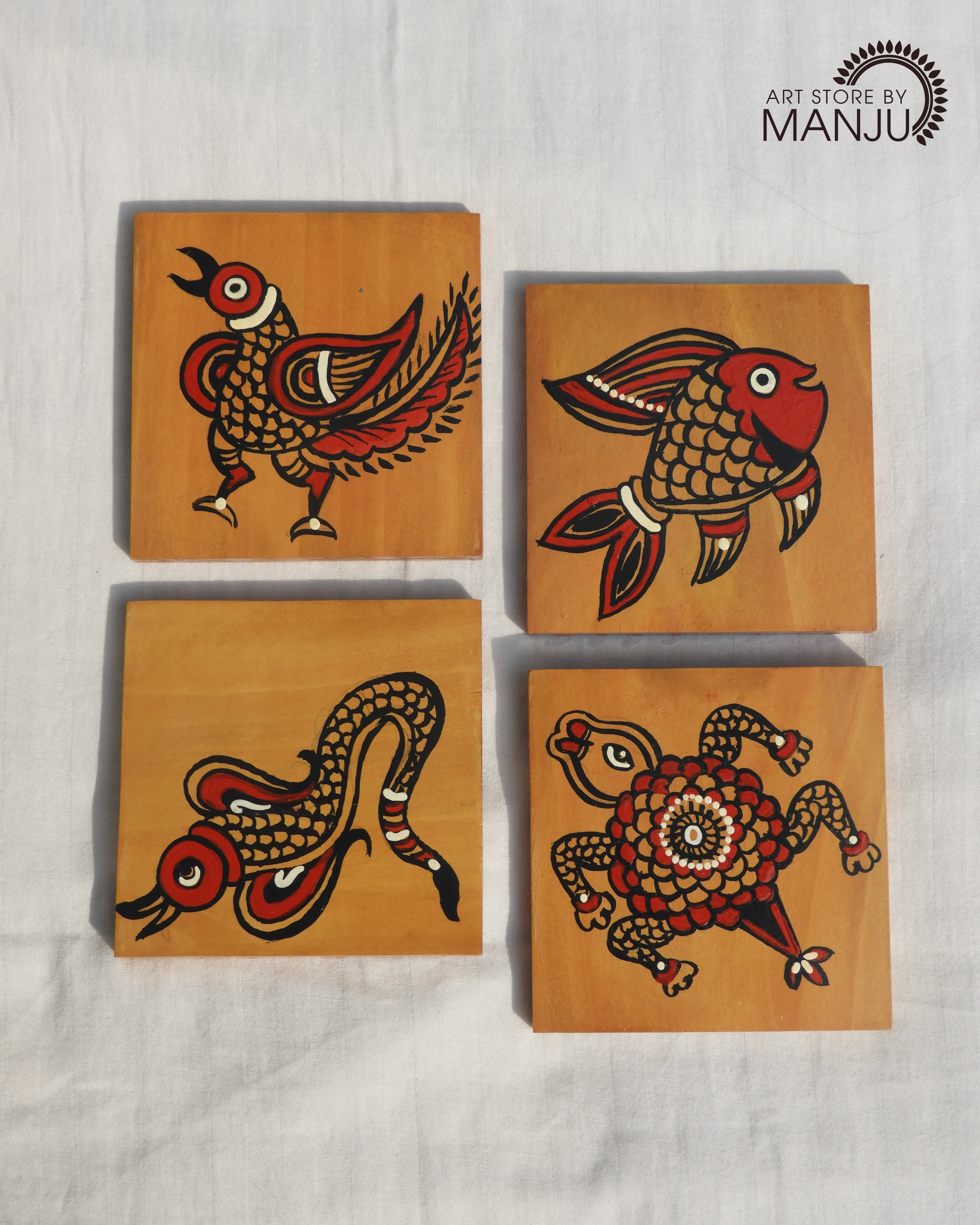 Mata ni Pachedi Wooden Coasters