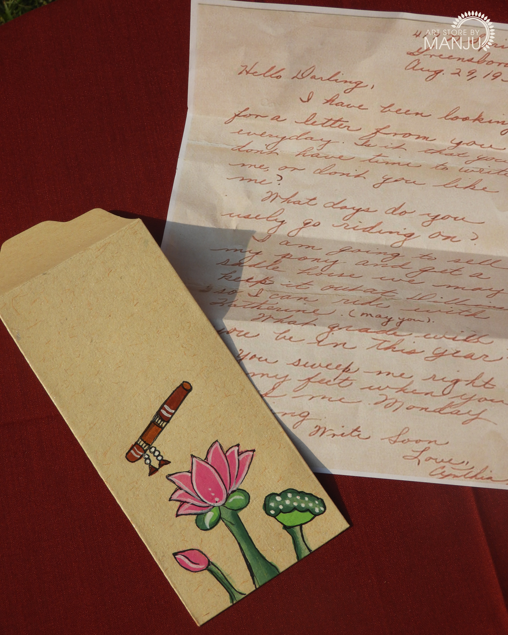 Pichwai Handmade Paper Envelopes