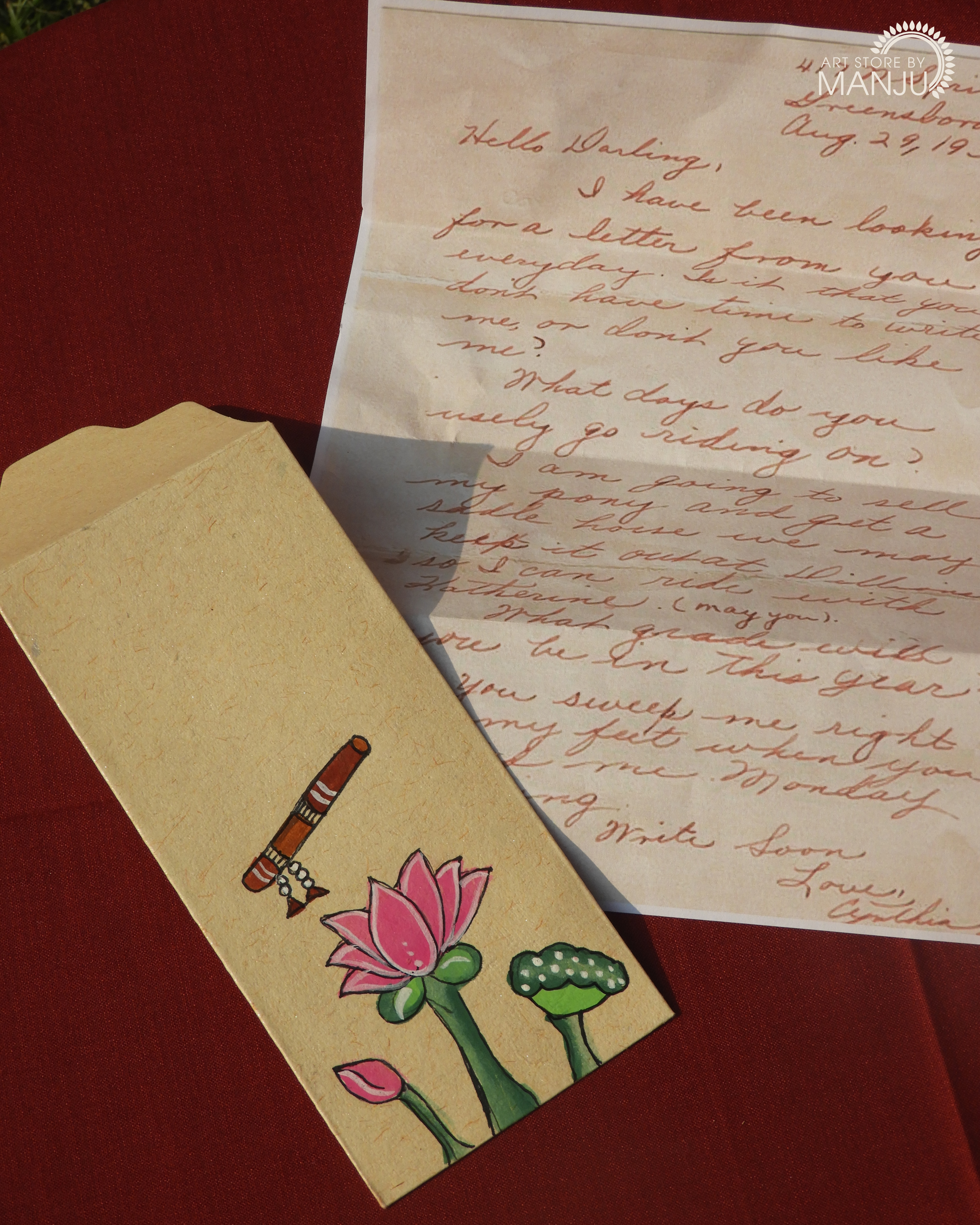Pichwai Handmade Paper Envelopes