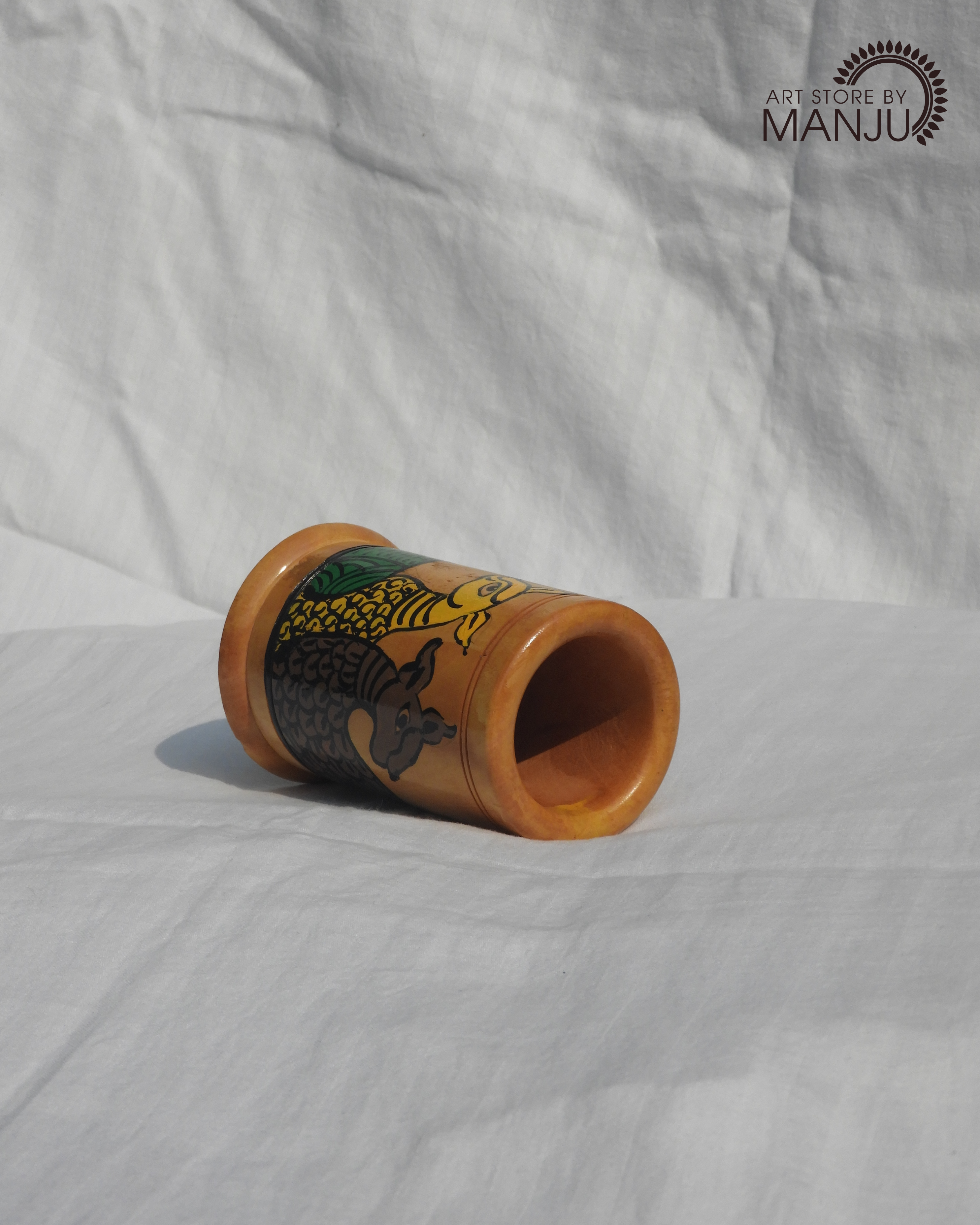 Gond Wooden Pen Stand