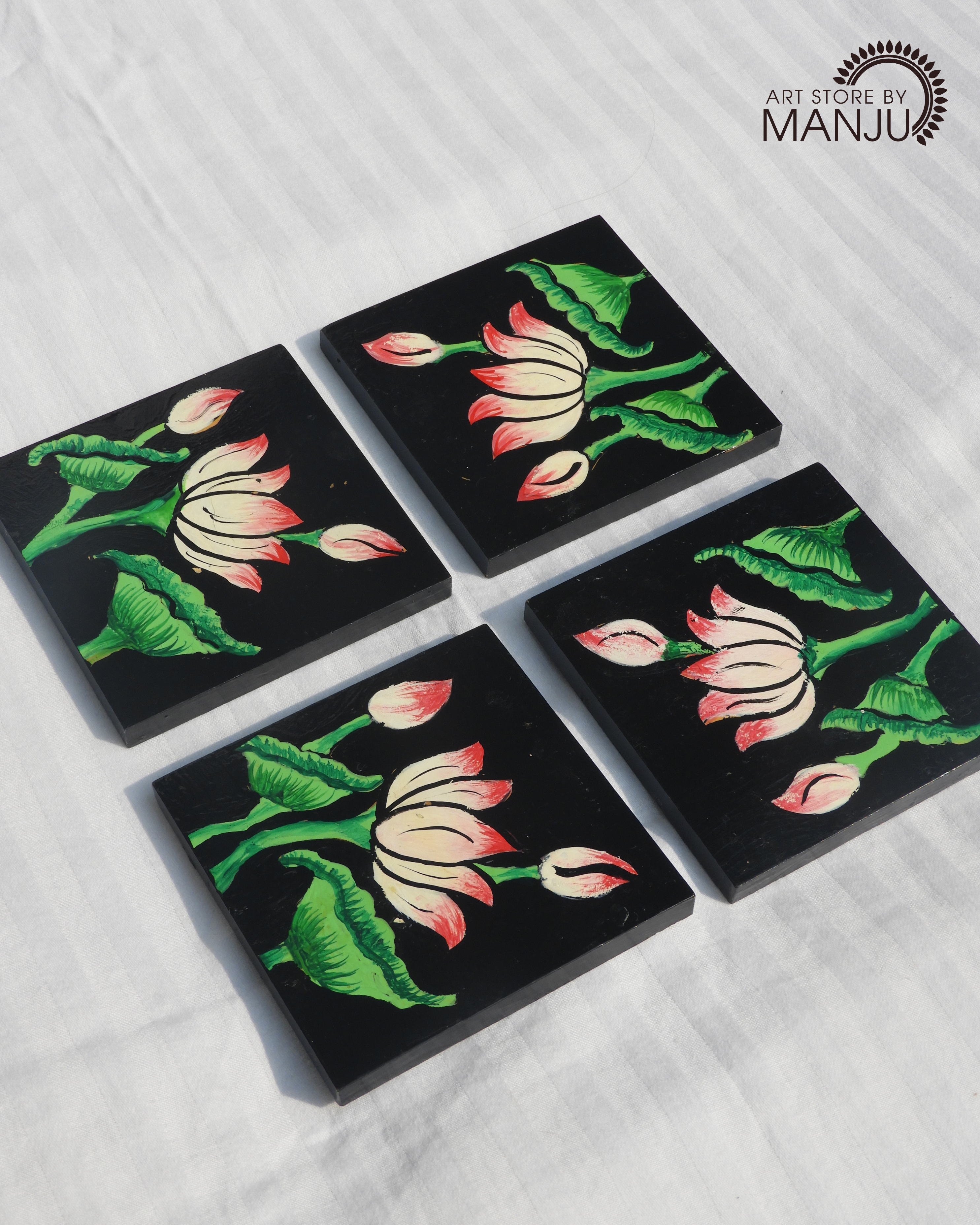 Pichwai Wooden Coasters