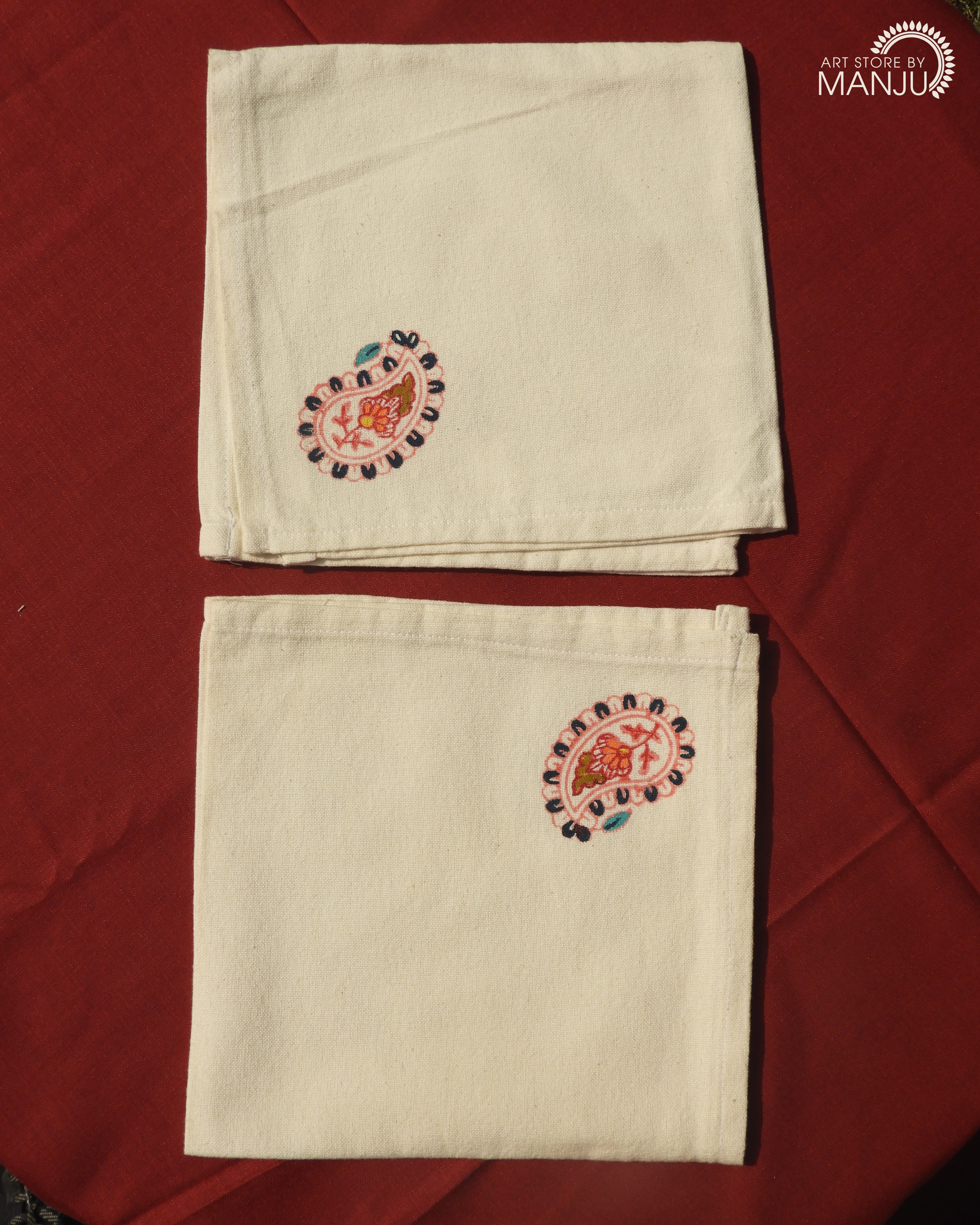 Block Printed Cloth Napkins (Set of 2)