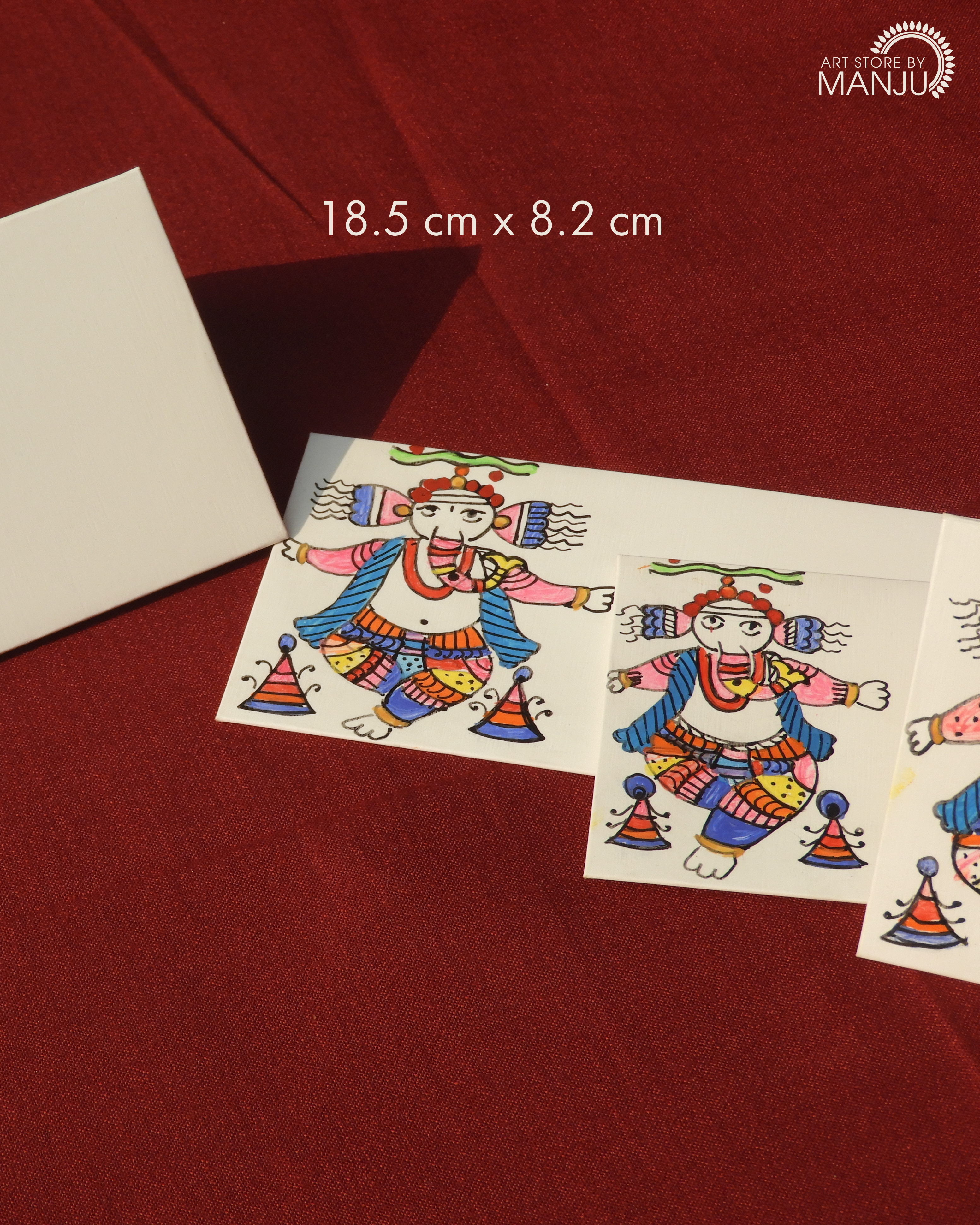 Ganeshji Madhubani Handmade Paper Envelopes
