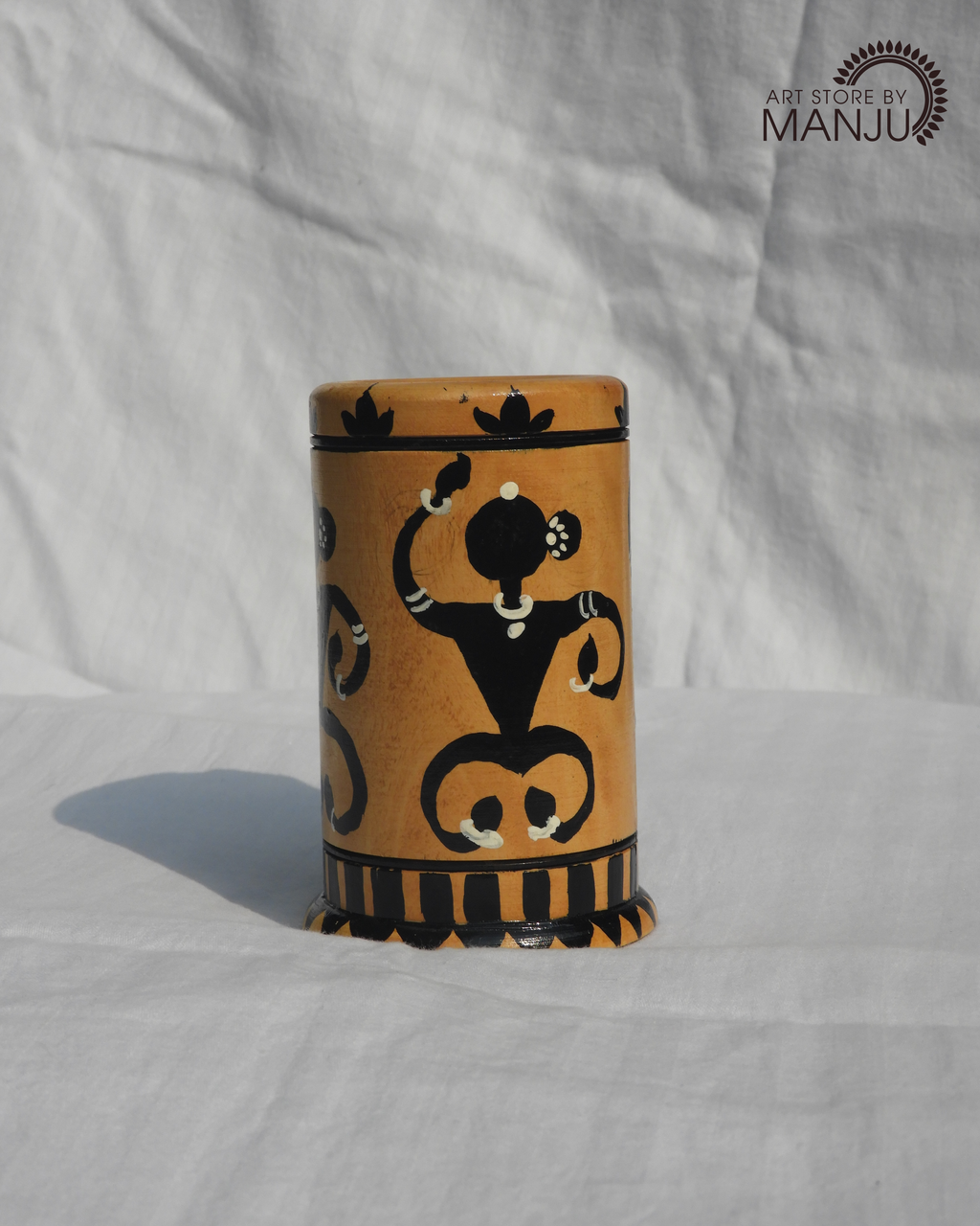 Worli Wooden Pen Stand
