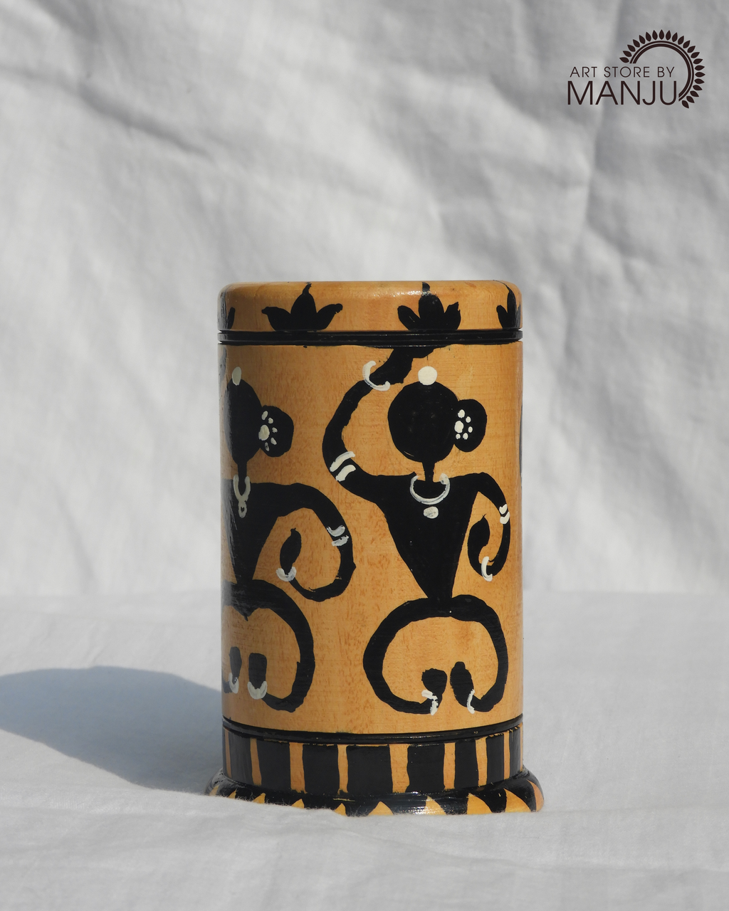 Worli Wooden Pen Stand
