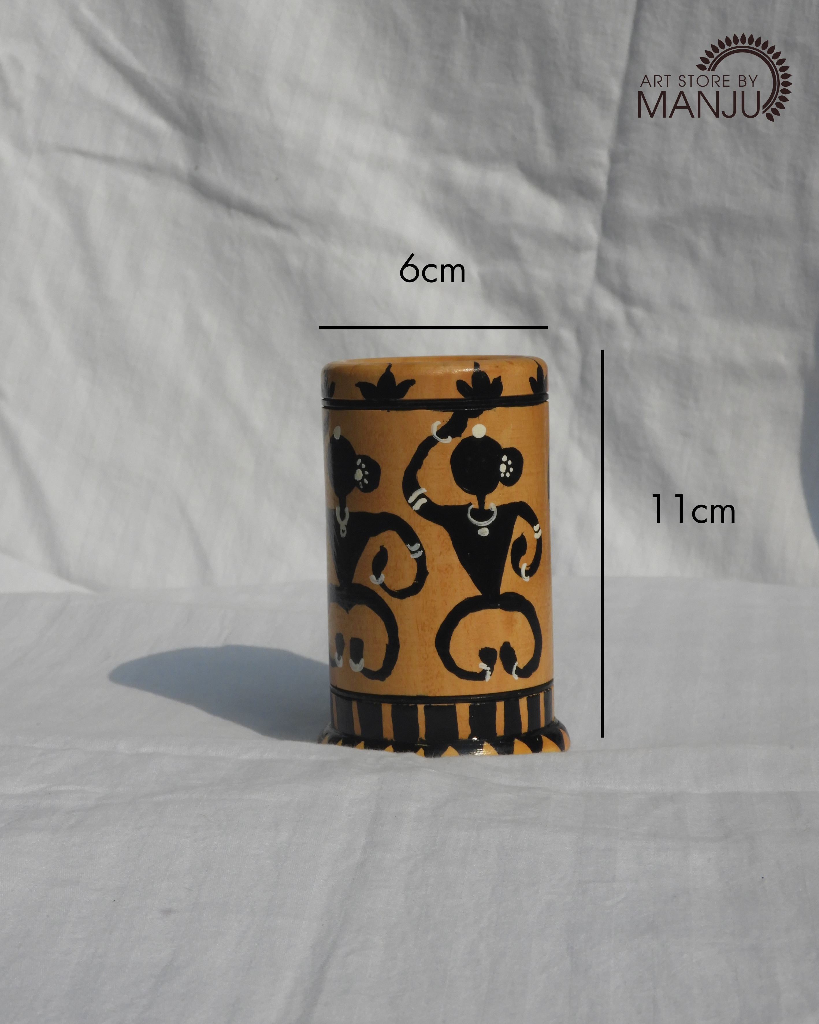 Worli Wooden Pen Stand