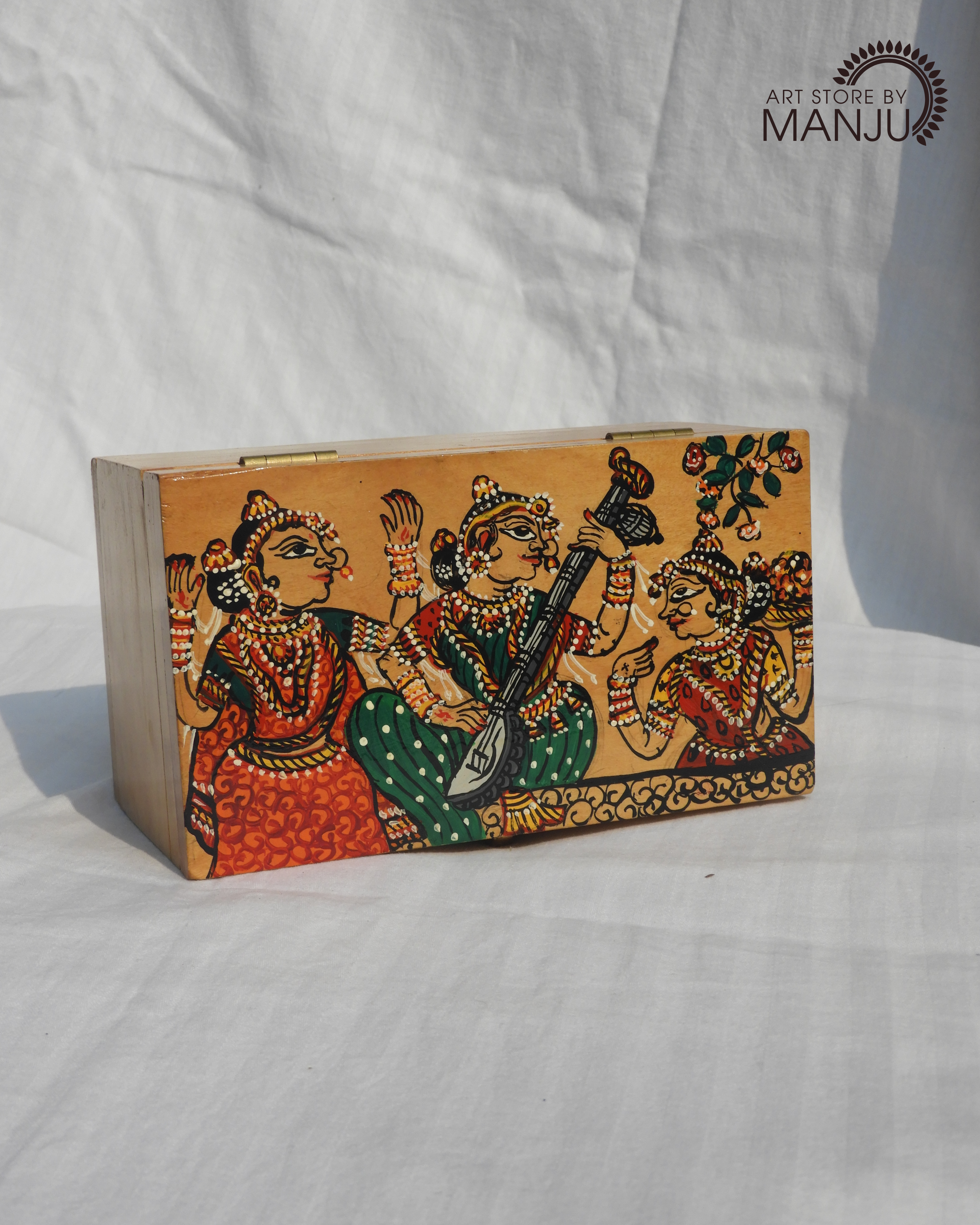 Pattachitra Wooden Storage Box