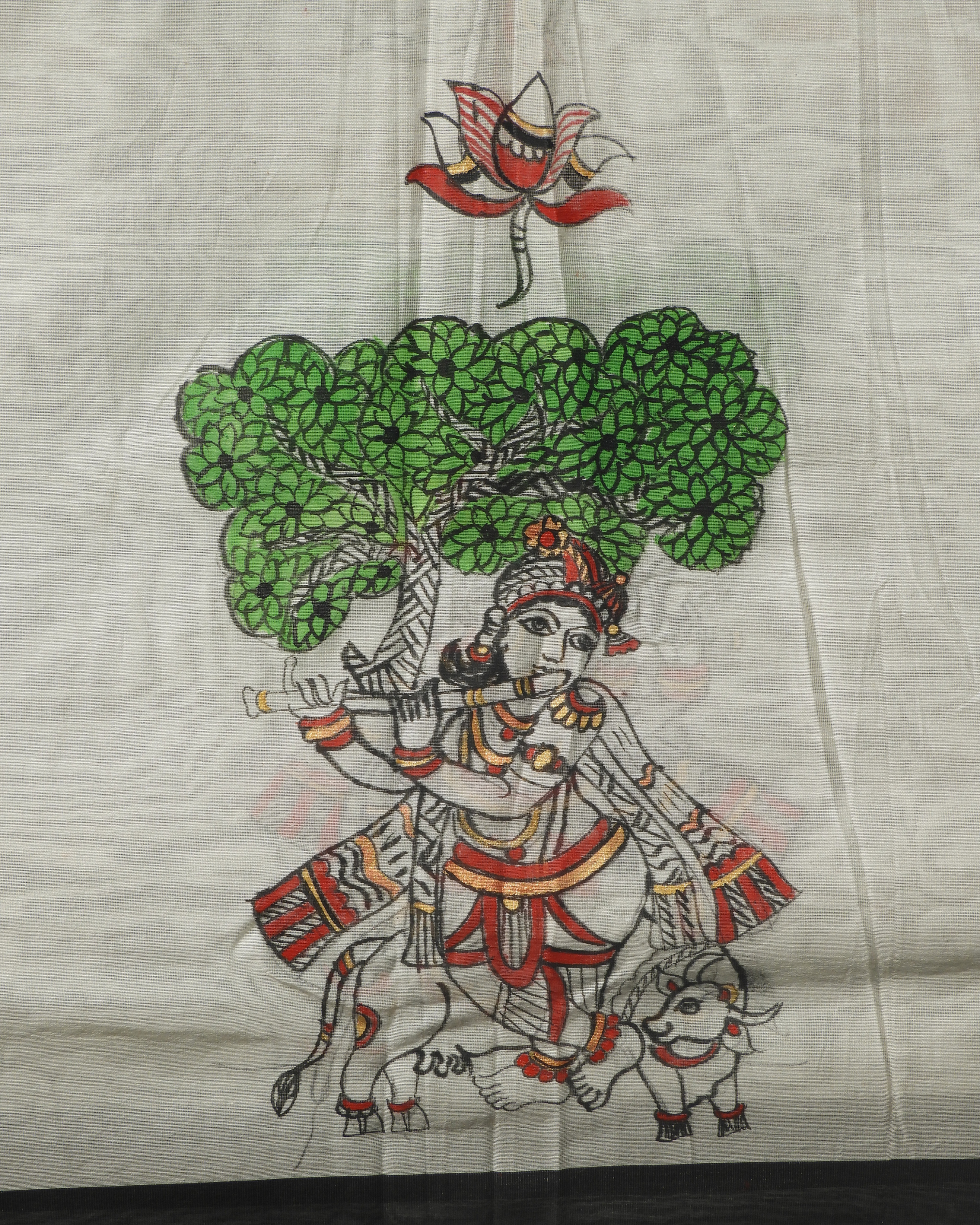 Chanderi Hand Painted Dupatta