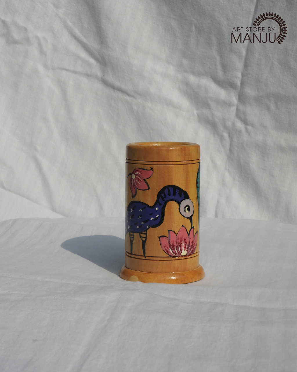 Gond Wooden Pen Stand
