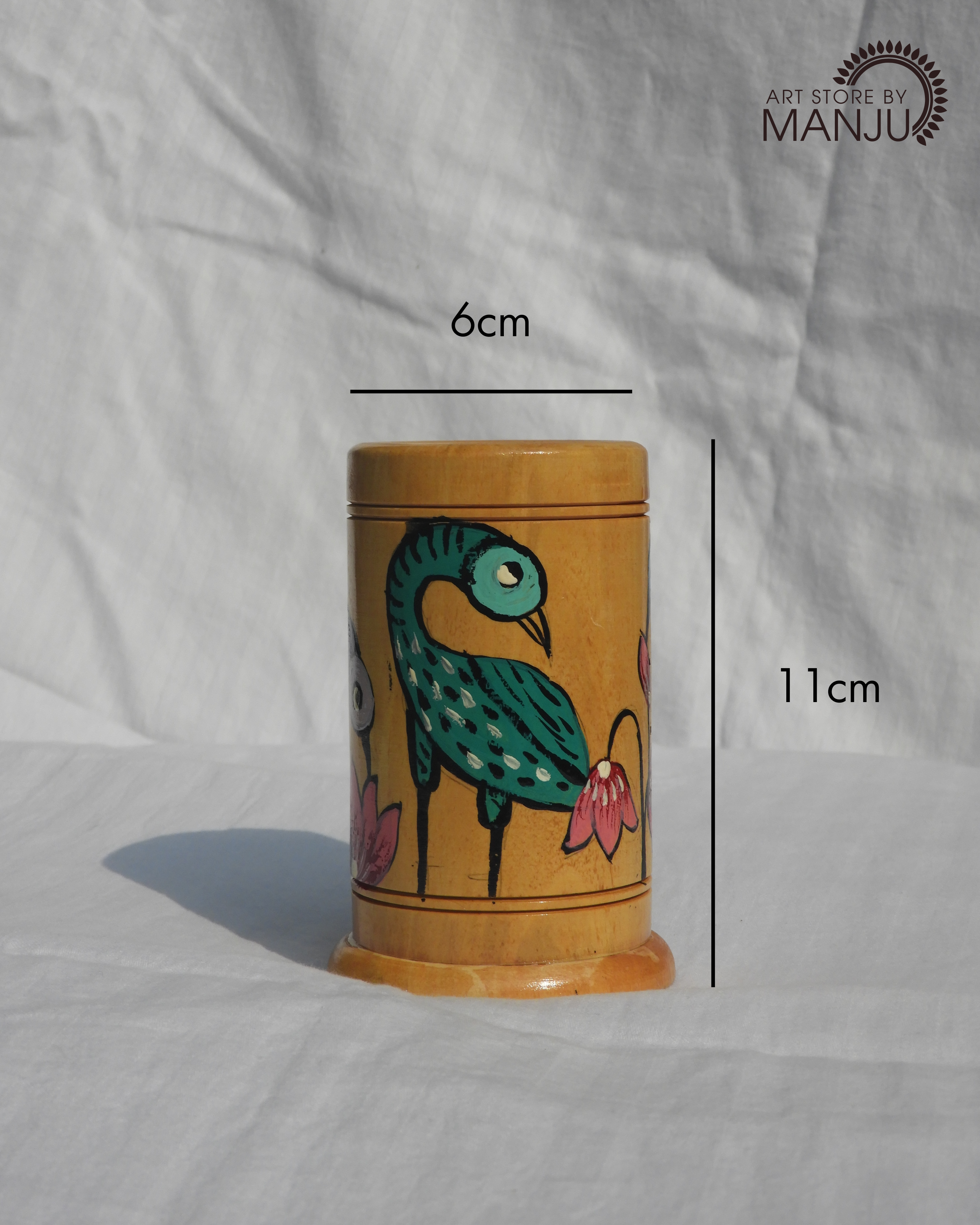 Gond Wooden Pen Stand