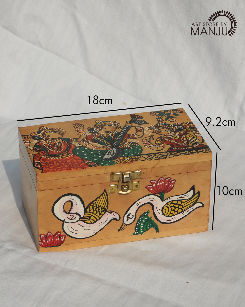 Pattachitra Wooden Storage Box