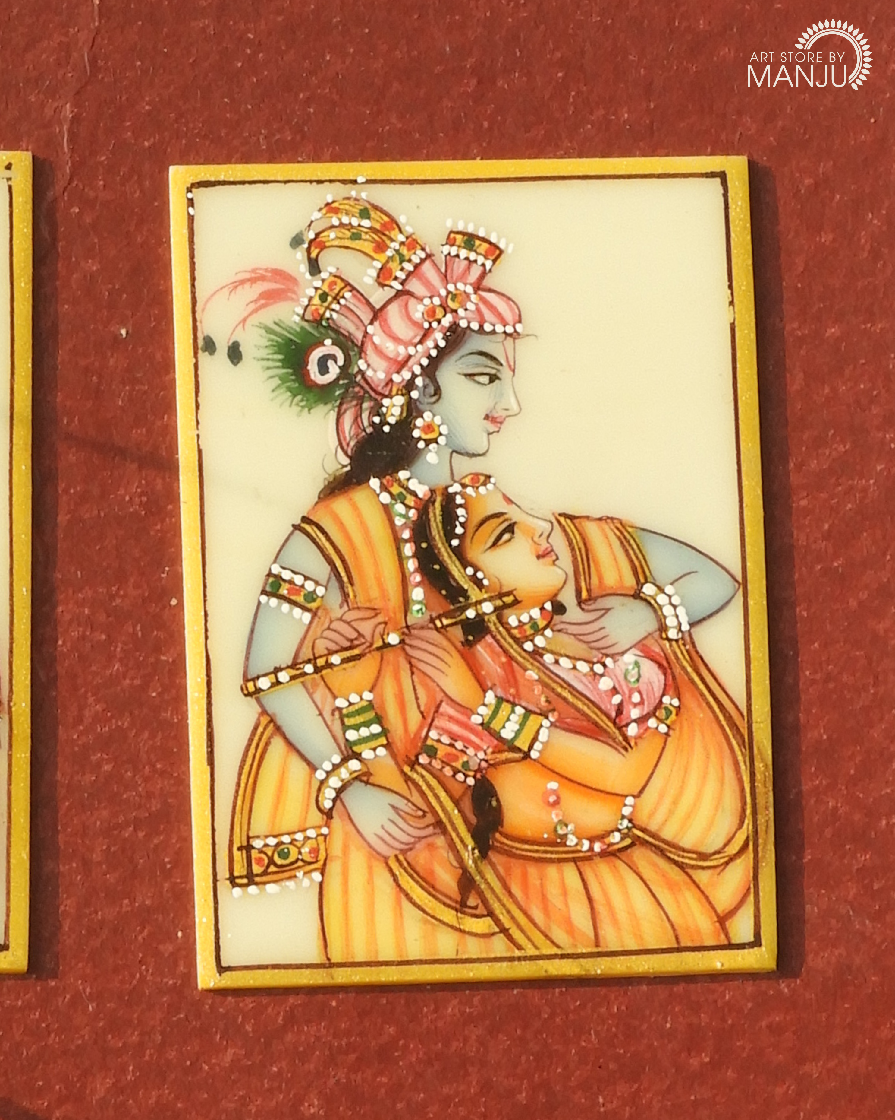 Bani Thani Miniature Art Pendant (3.5 cm x 5 cm)