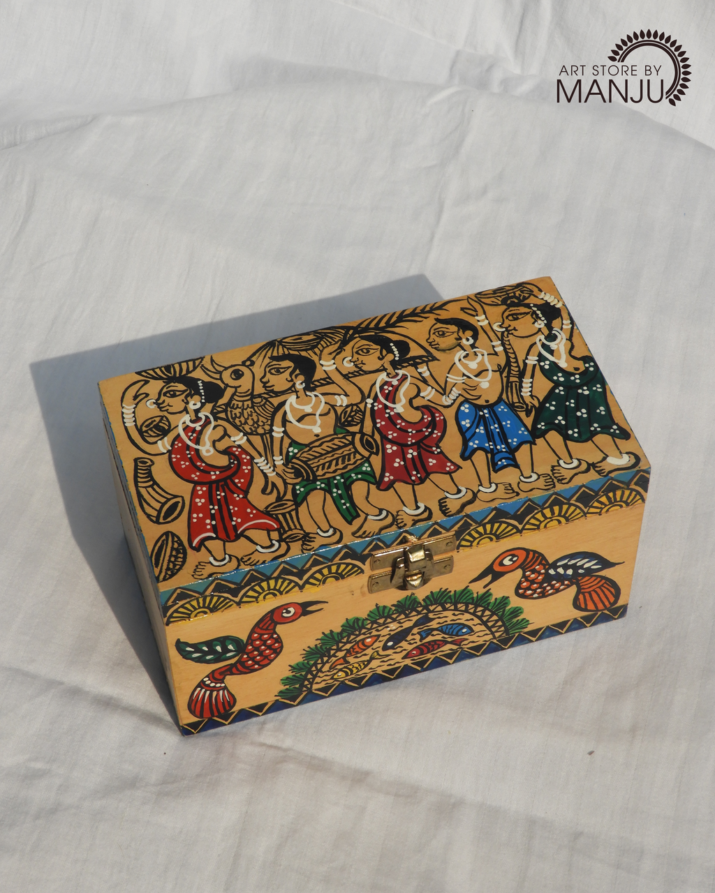 Santhal Wooden Storage Box