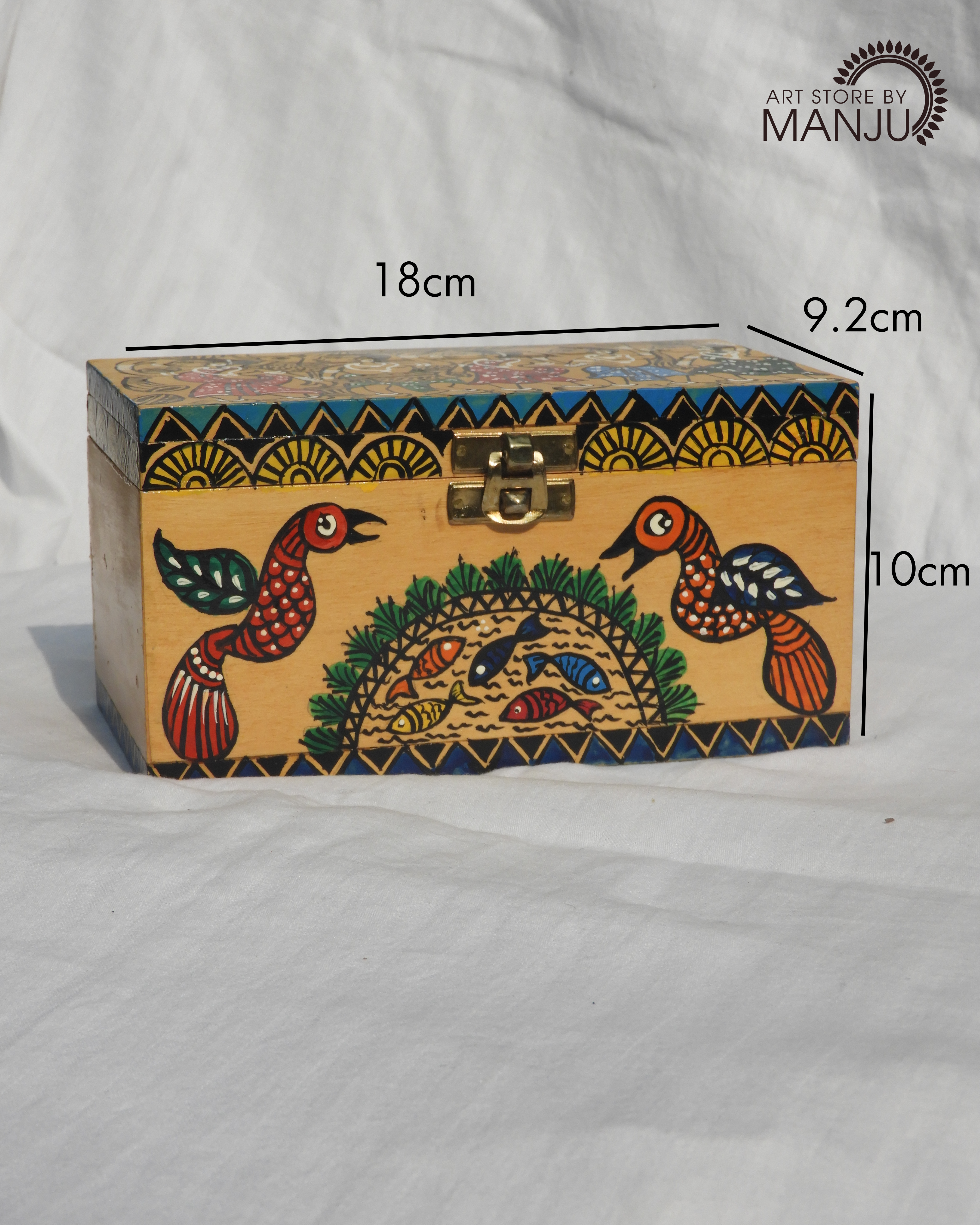 Santhal Wooden Storage Box