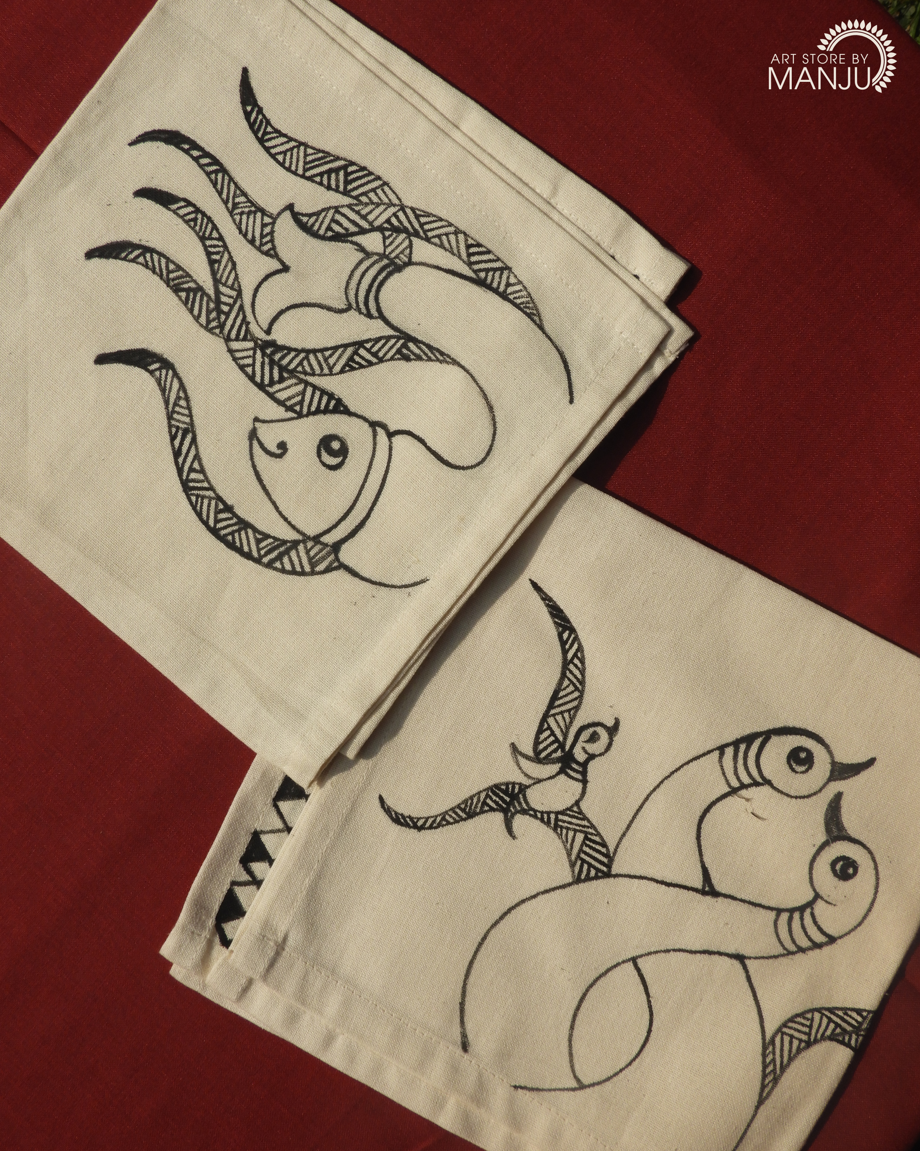 Gond Cloth Napkins (Set of 2)