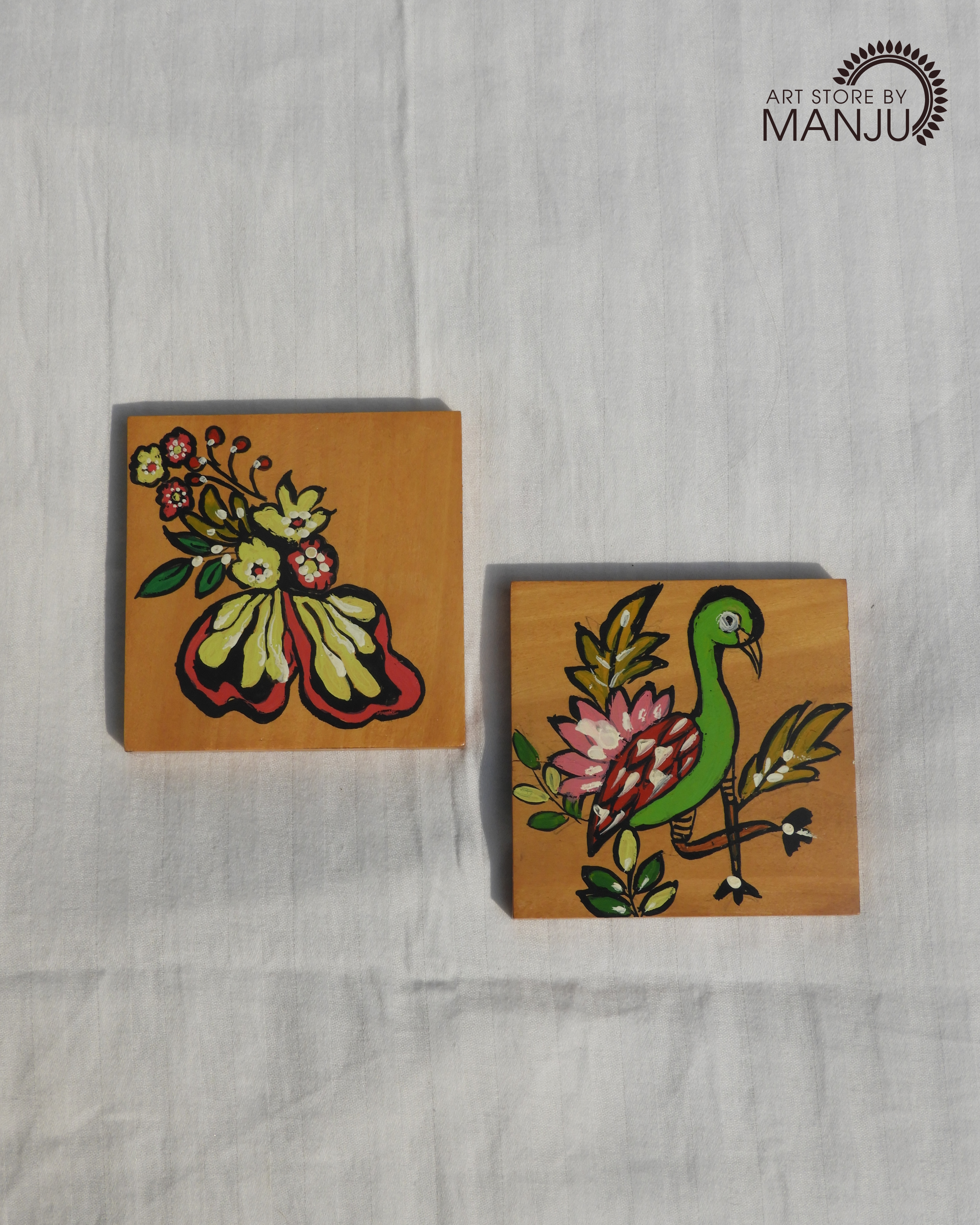 Artistic Wooden Coasters