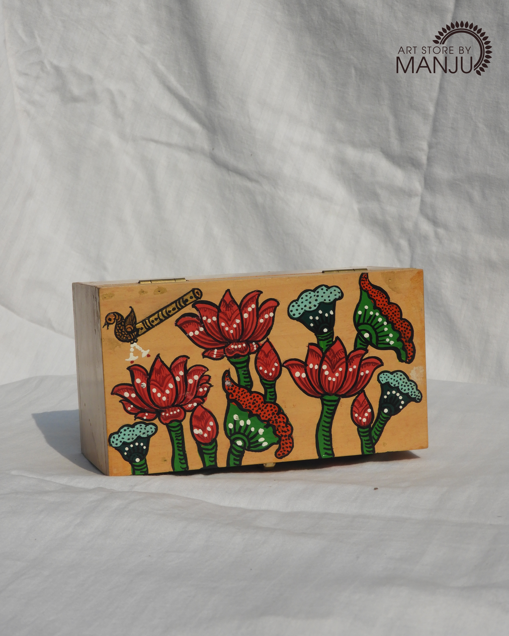Pattachitra Wooden Storage Box