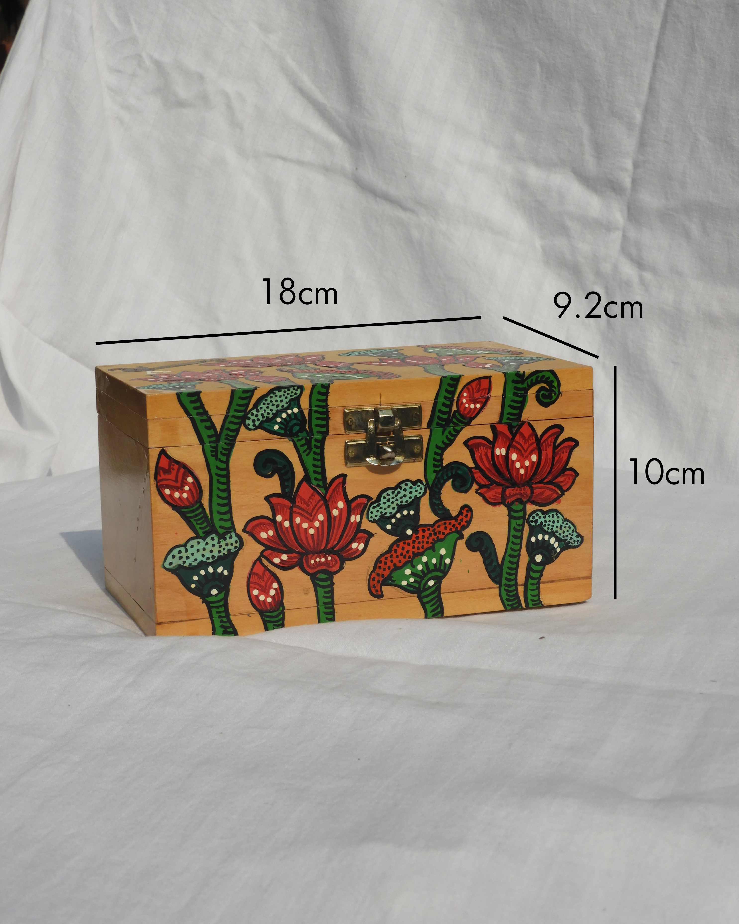 Pattachitra Wooden Storage Box