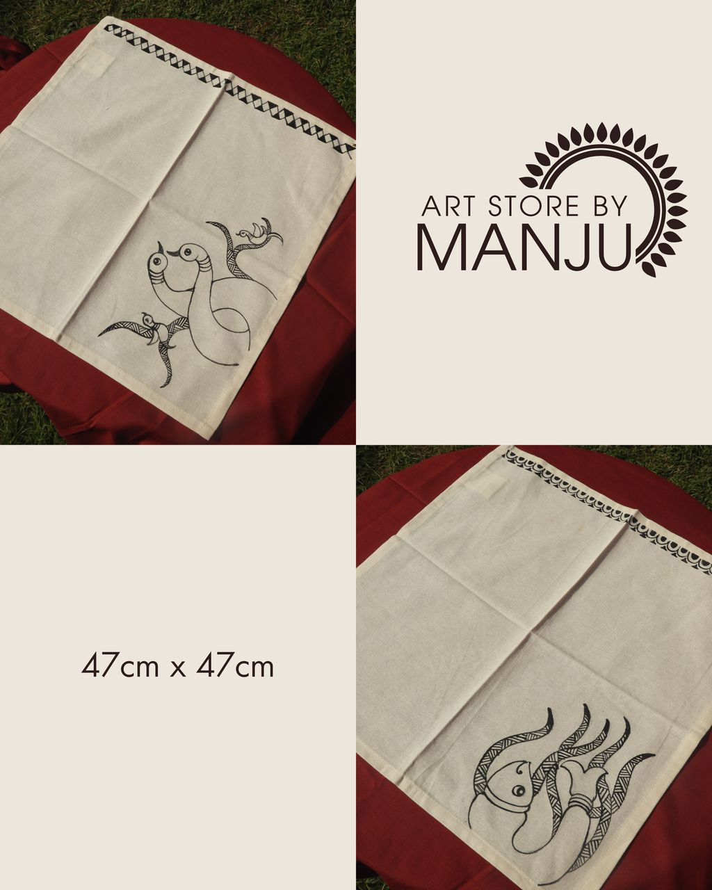 Gond Cloth Napkins (Set of 2)