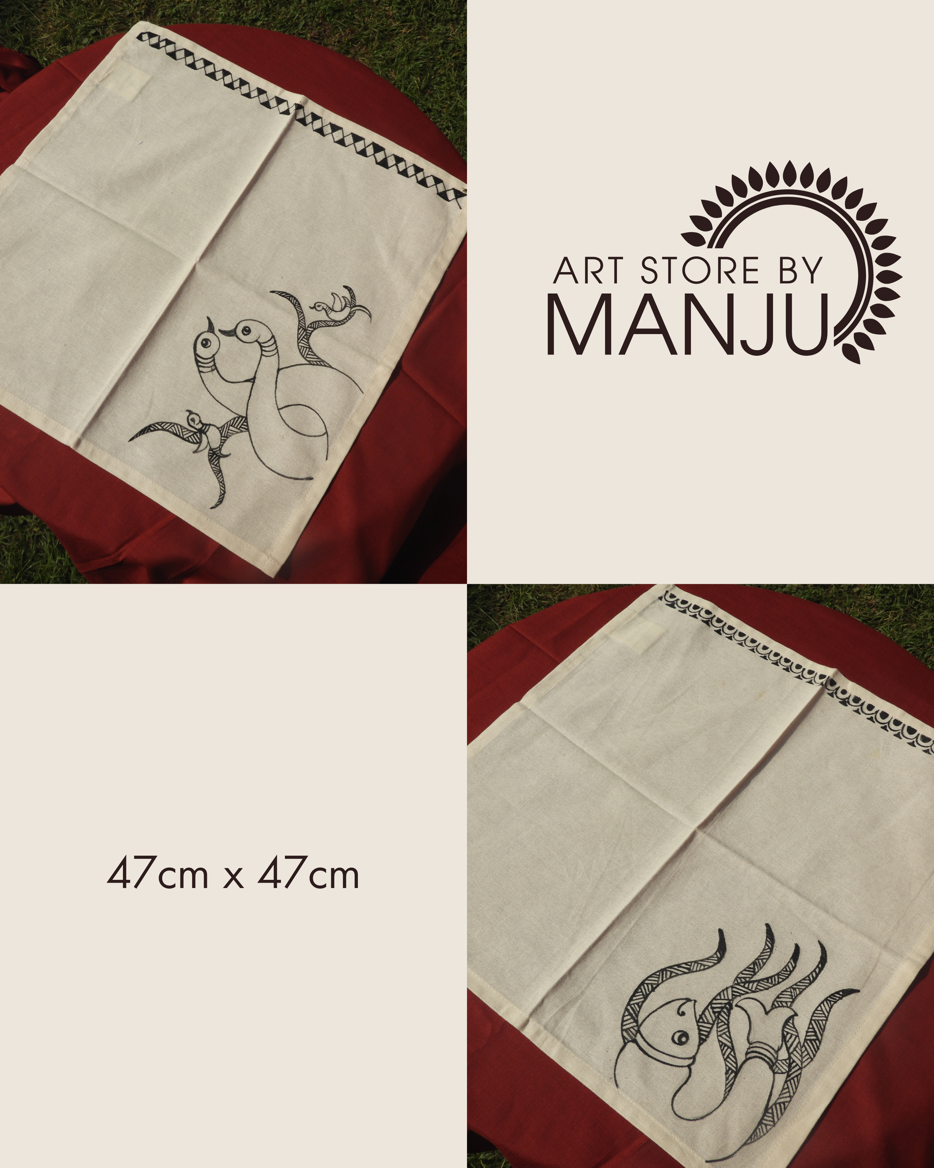 Gond Cloth Napkins (Set of 2)