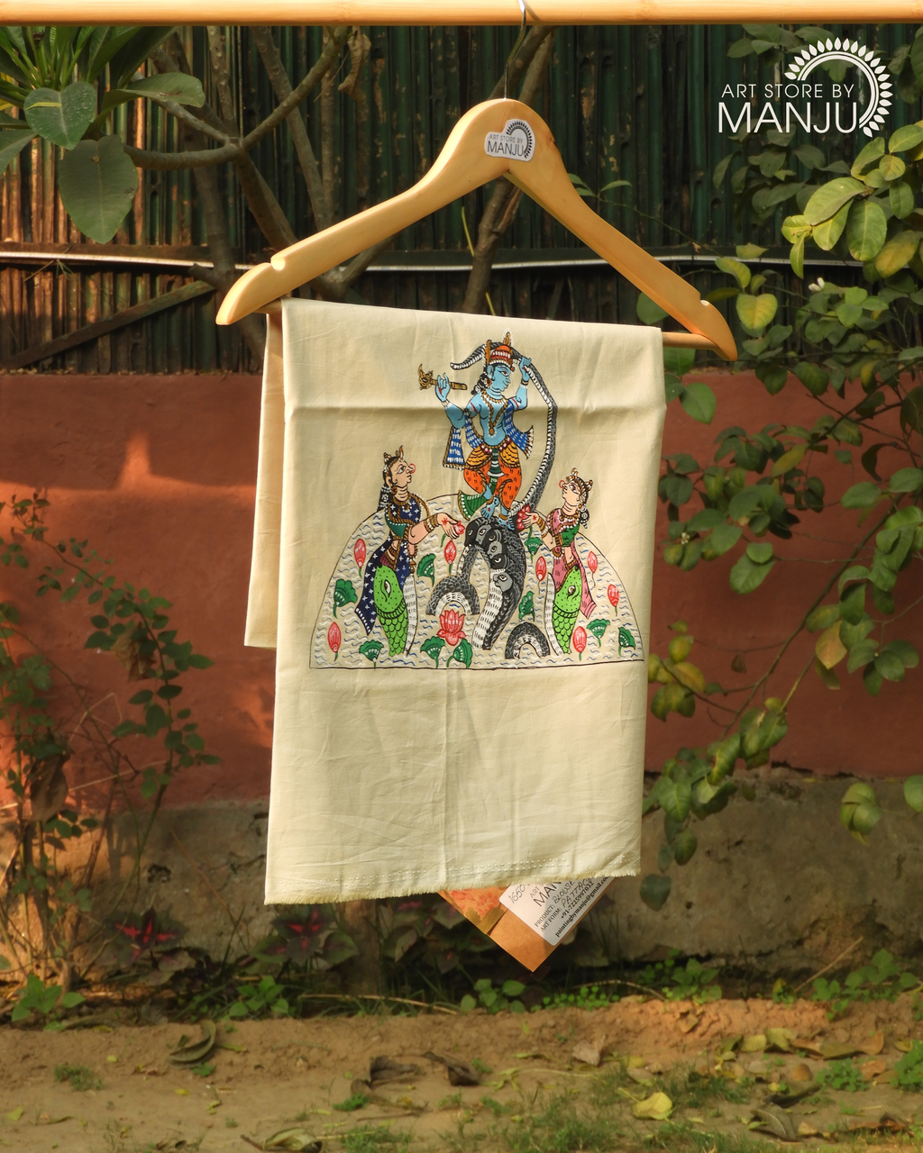 Vishnu Ji in Patta Chitra Blouse (Unstitched)