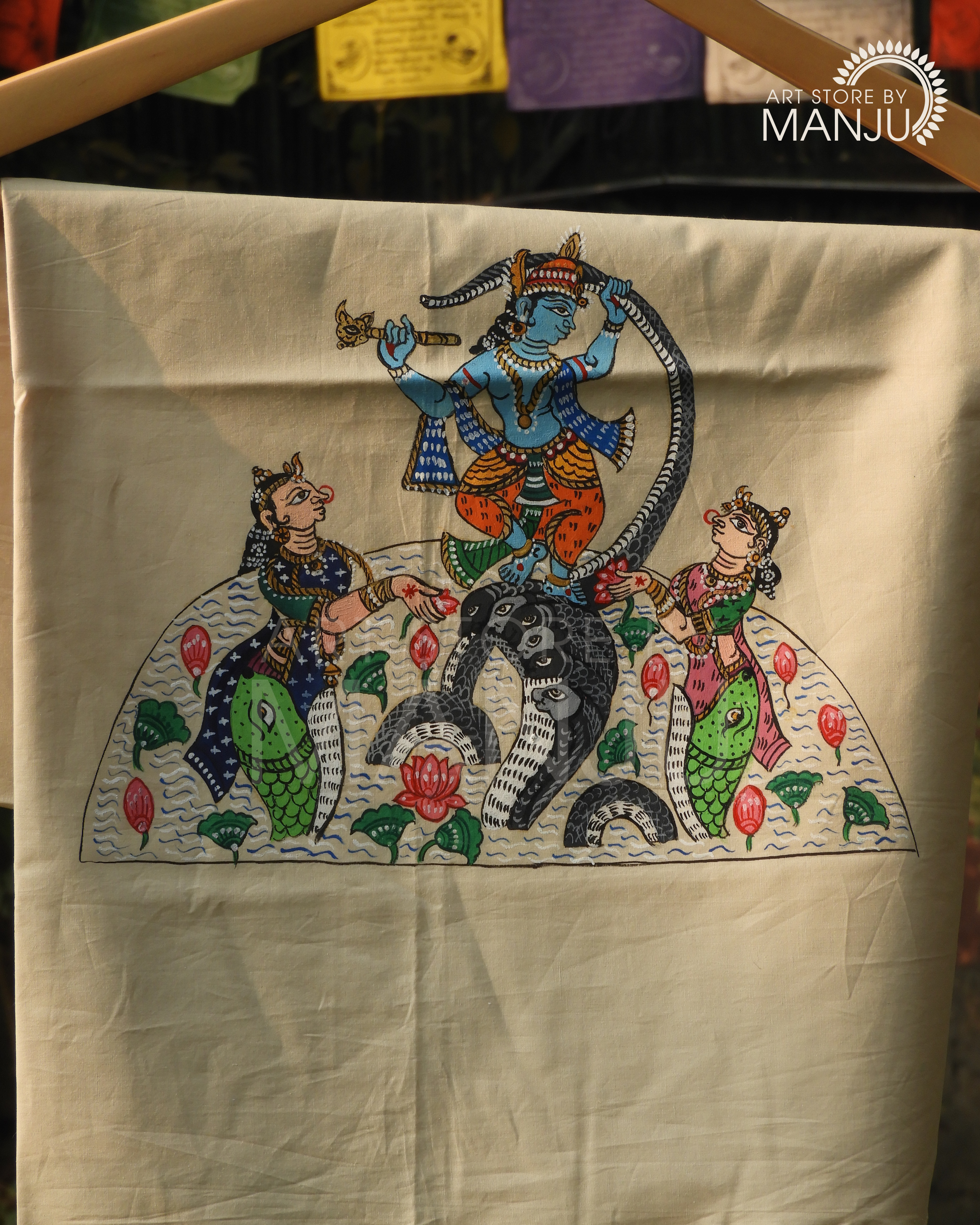 Vishnu Ji in Patta Chitra Blouse (Unstitched)