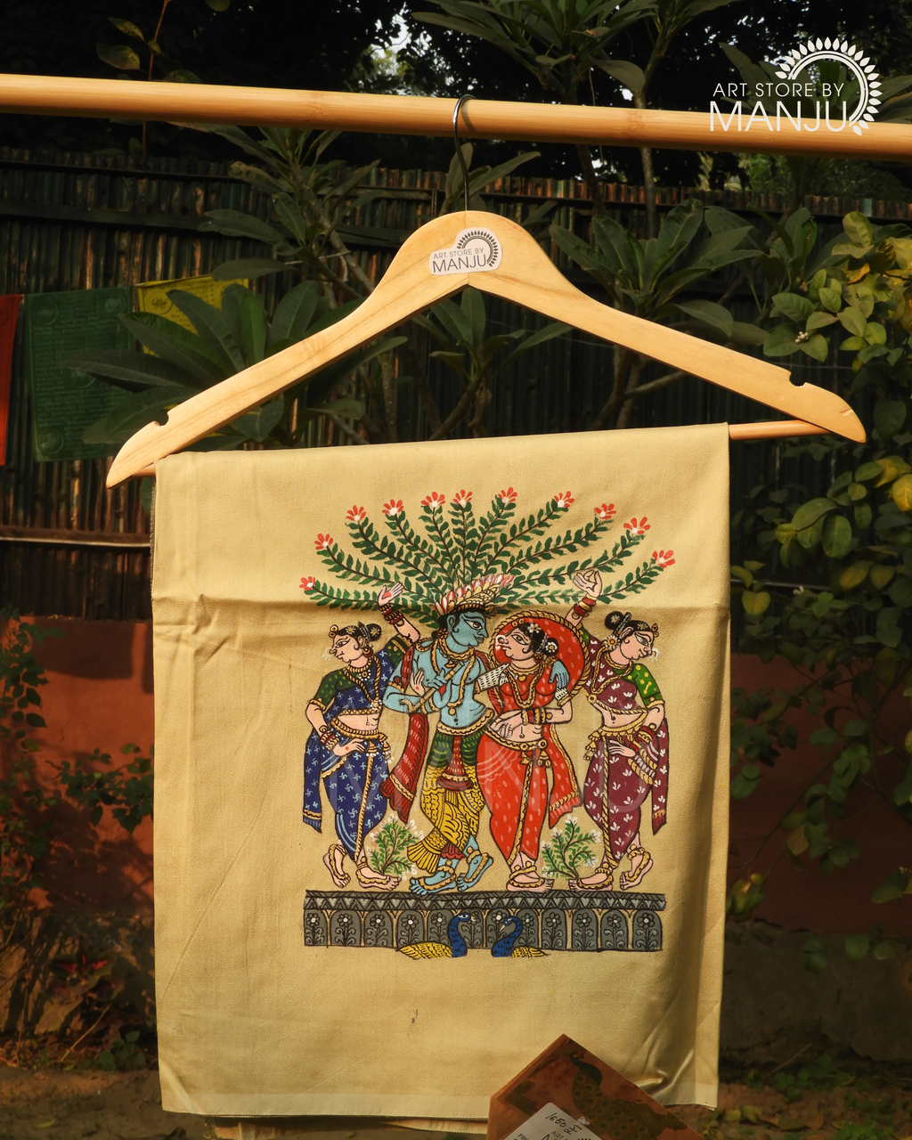 Patta Chitra Krishna Radha Blouse (Unstitched)