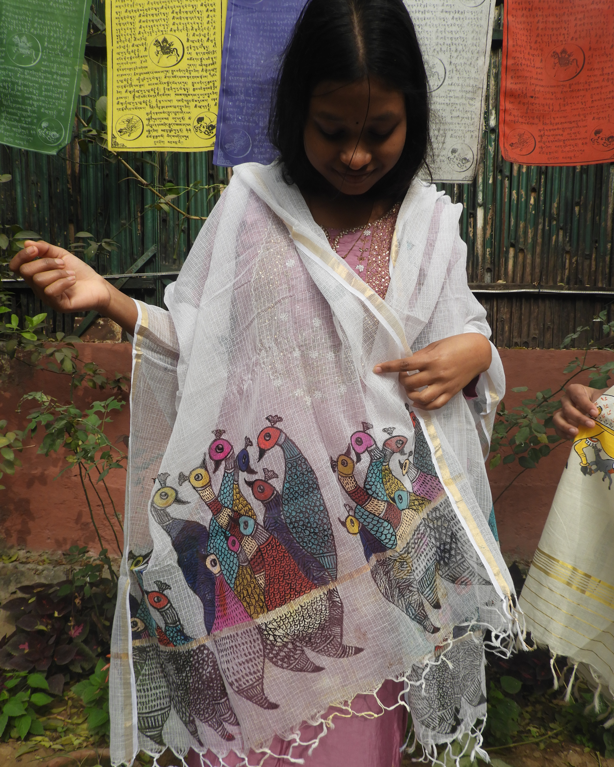 Gond Peacock Kota Cotton Dupatta