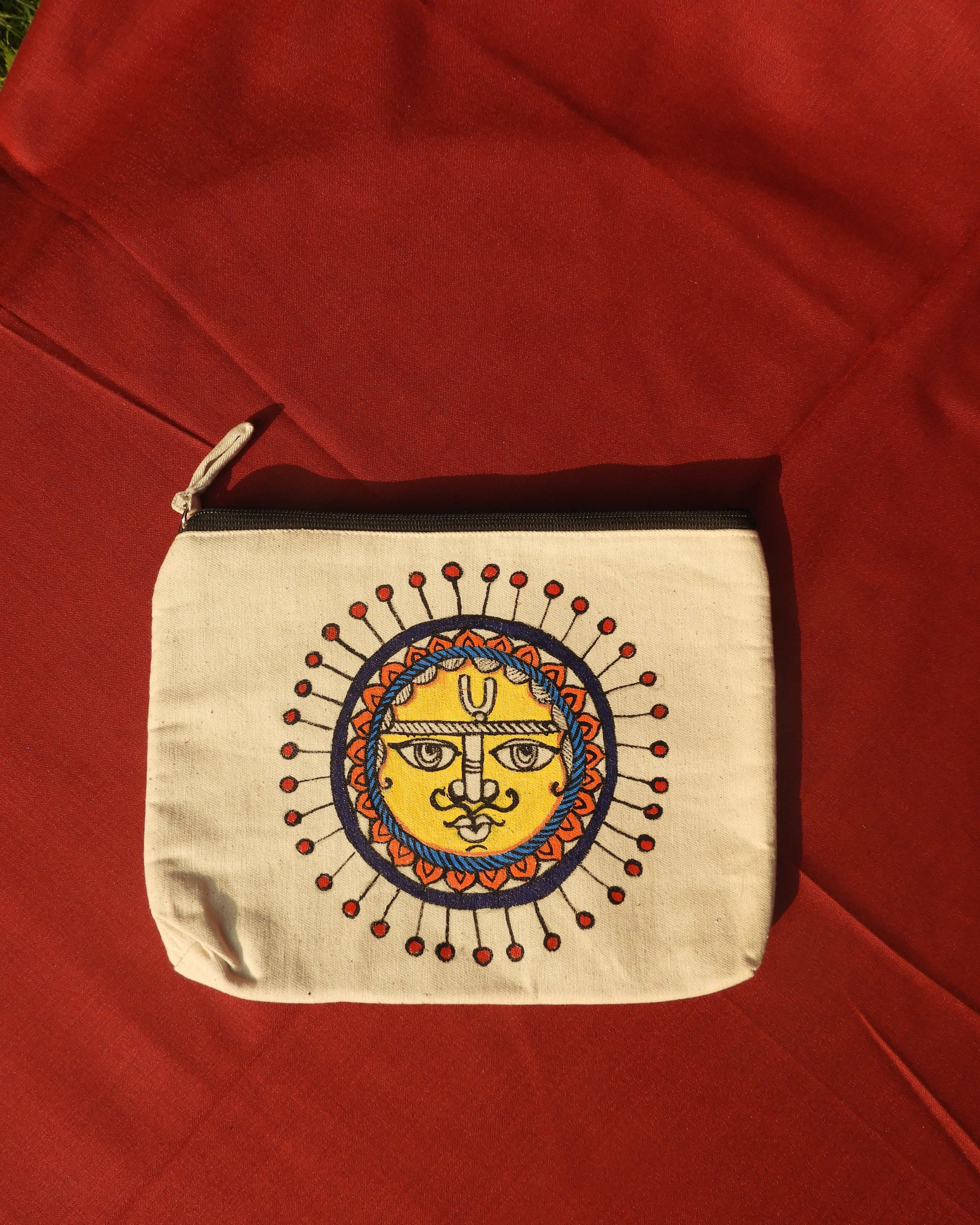 Madhubani Sun Travel Pouch