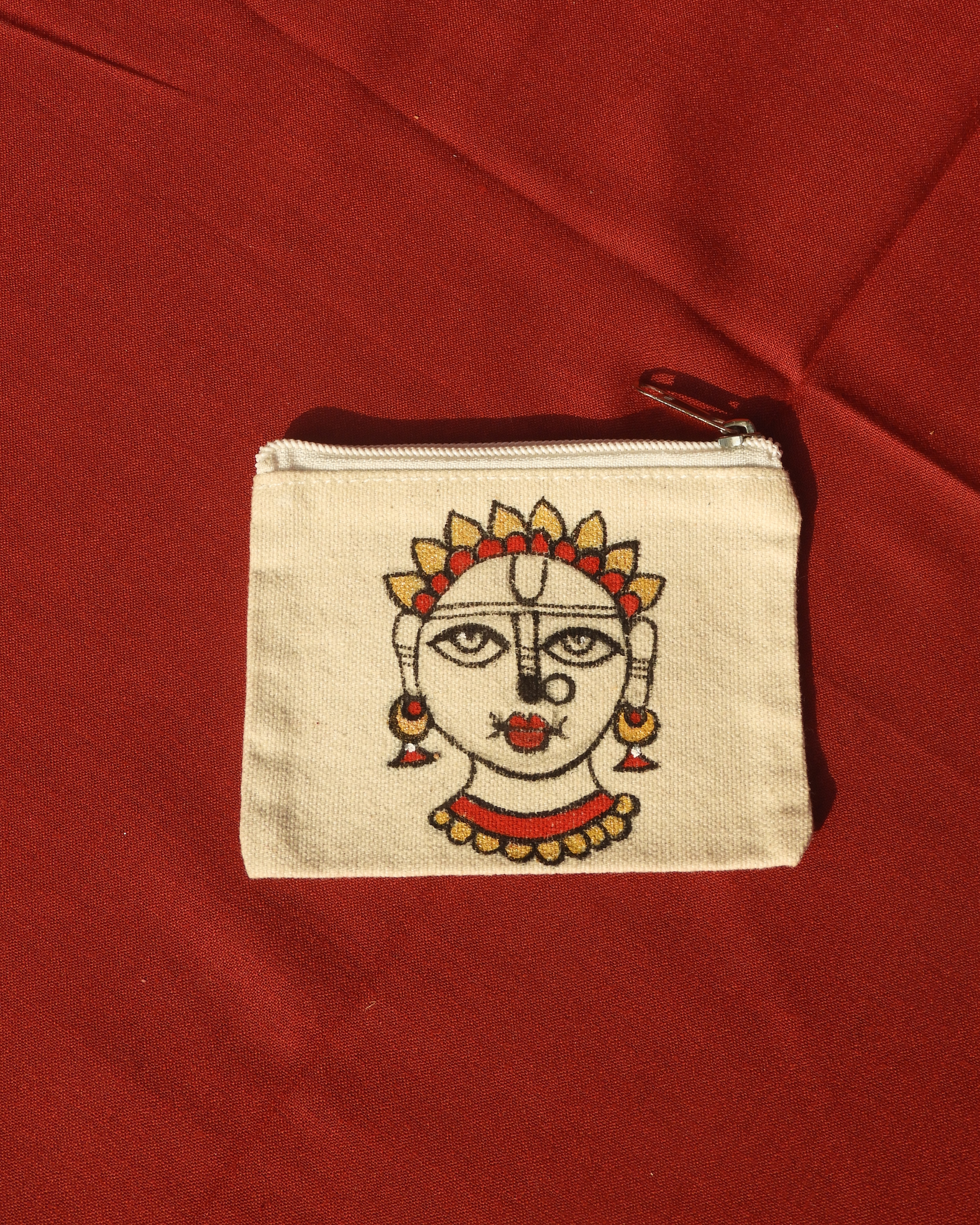 Madhubani Folk Lady Pouch