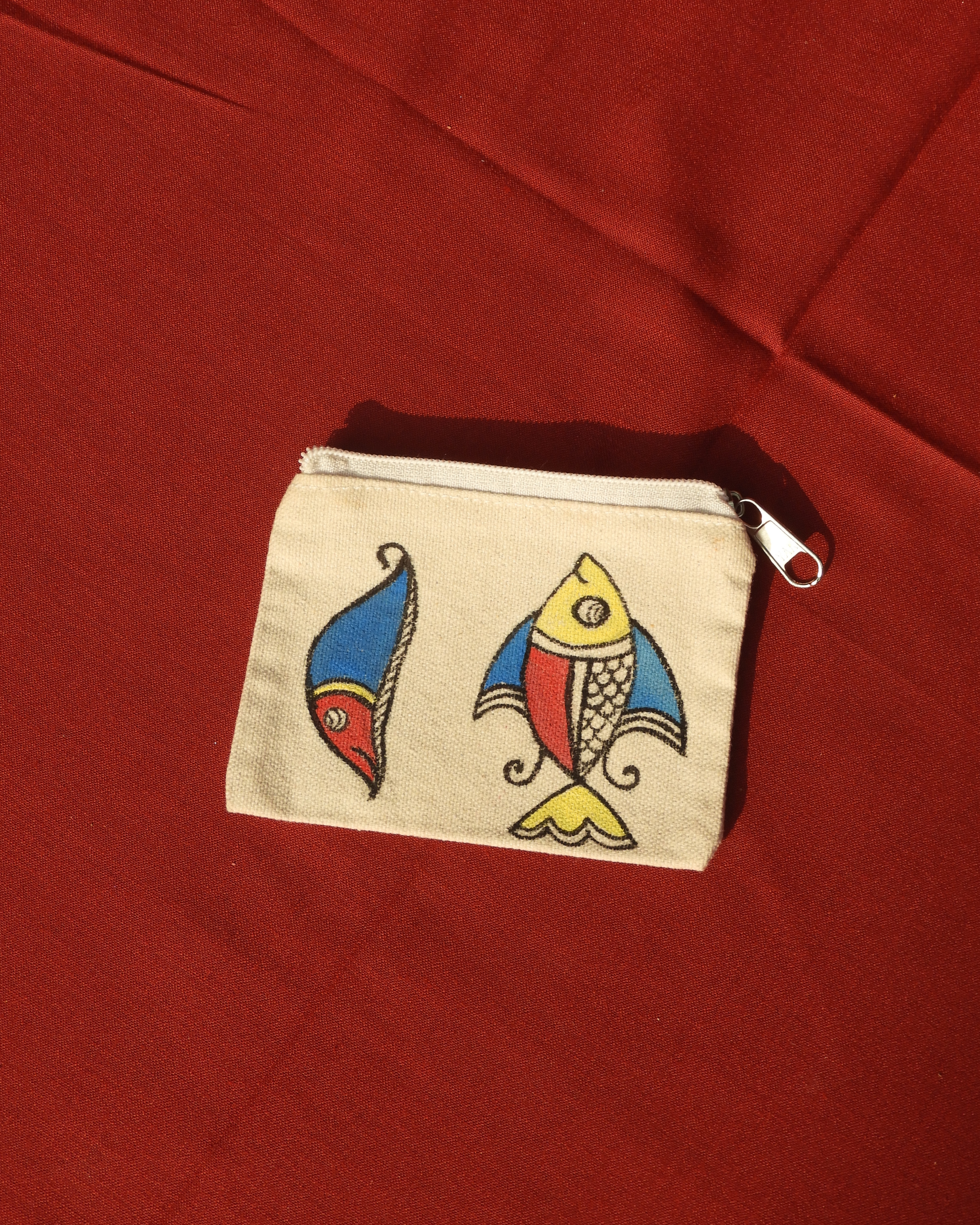 Madhubani Fish Pouch