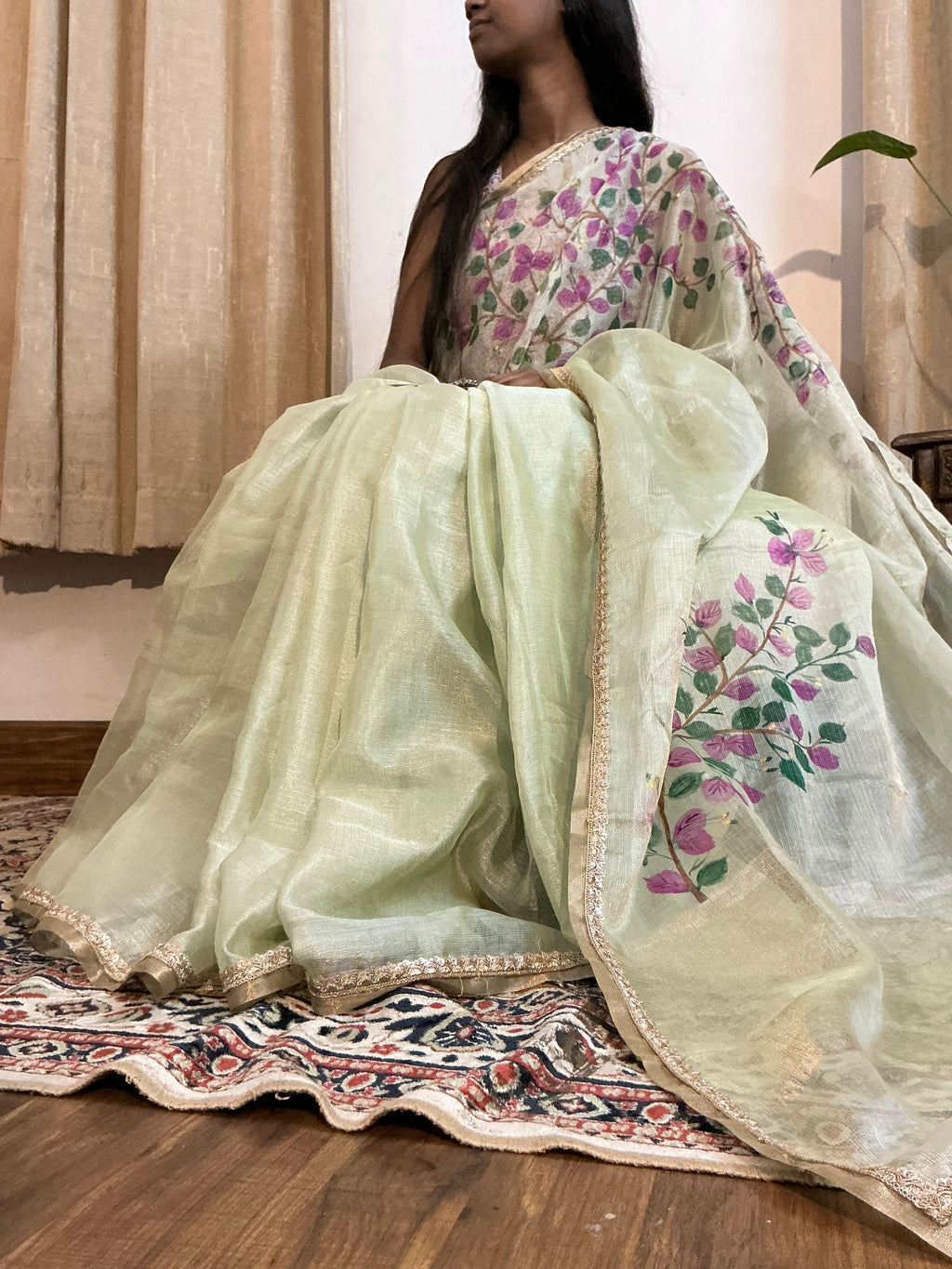 Floral Kota Chanderi Saree