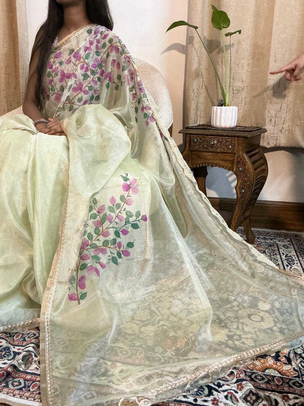 Floral Kota Chanderi Saree