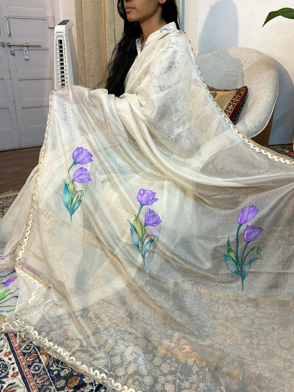 Tulip Kota Silk Saree