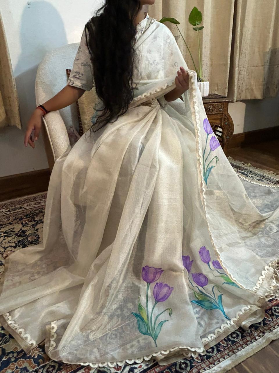 Tulip Kota Silk Saree