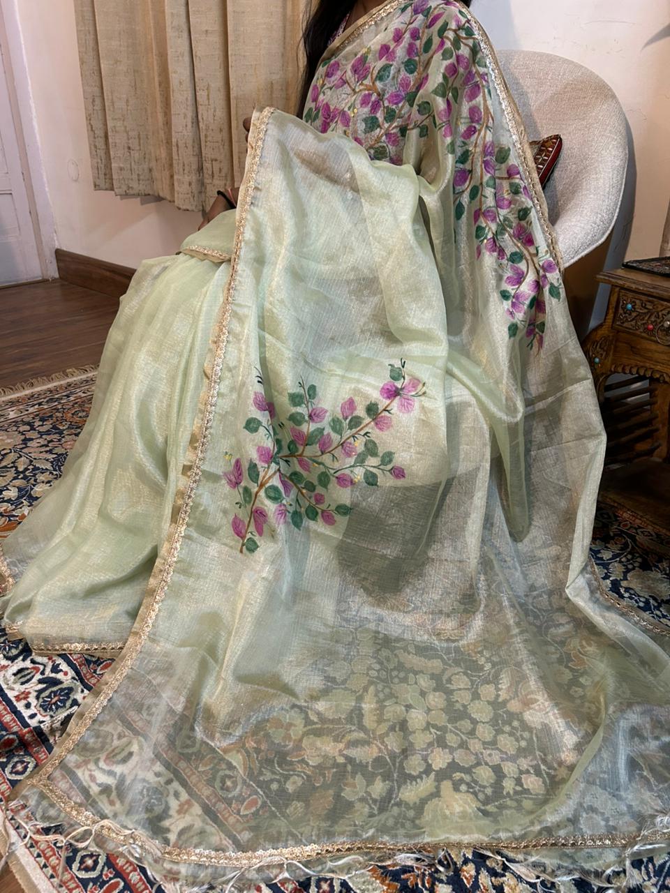 Floral Kota Chanderi Saree