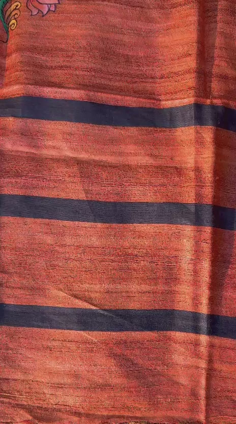 Ghicha Silk Dupatta  Orange colour