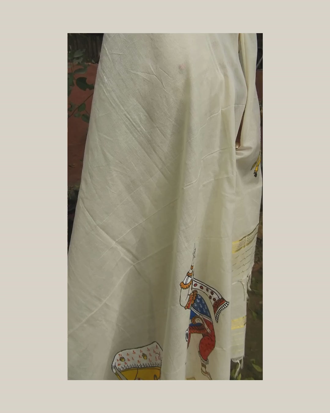 Pattachitra Dancing Dupatta